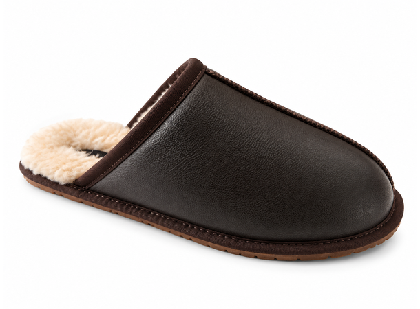 X25L308 Dark Brown 42 Men's Winter Slippers