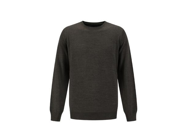 YTT07307 PF R-Neck Brown L Men's Round Neck Sweater