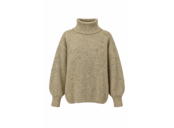 YTT07695 Khaki S/M Ladie's Knitted Sweater
