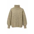 YTT07695 Khaki S/M Ladie's Knitted Sweater