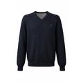 YTT07739 Navy L Men's Cashmere V-Neck Sweater