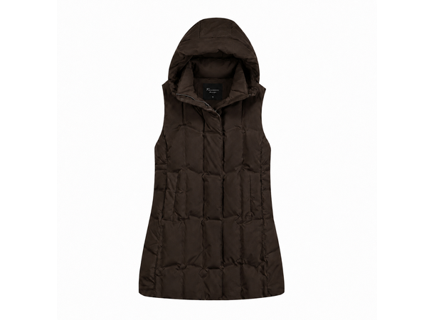 26AW00963 VN Vest Brown 36 Ladie's Down Vest