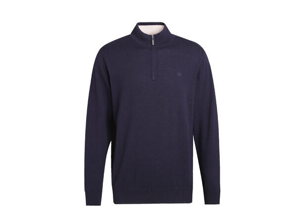 26SS00958 Half Zip Navy L Men's Merino Sweater