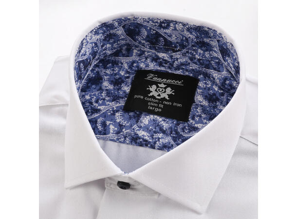 3009 SS Slim White L Short Sleeve Non-Iron Shirt