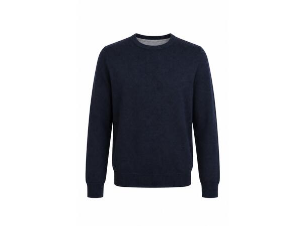 YTT07699 Navy M Men's Cashmere Crew Neck Sweater