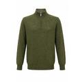 YTT07738 Moss L Men's Half Zip Cashmere Sweater