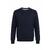 YTT07699 Navy M Men's Cashmere Crew Neck Sweater 