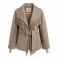 26AW01026 DT Khaki S/M Ladie's Wool Coat
