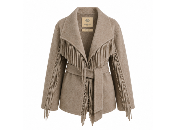 26AW01026 DT Khaki S/M Ladie's Wool Coat