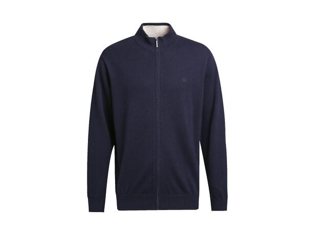 26SS00959 Full Zip Navy L Men's Merino Sweater