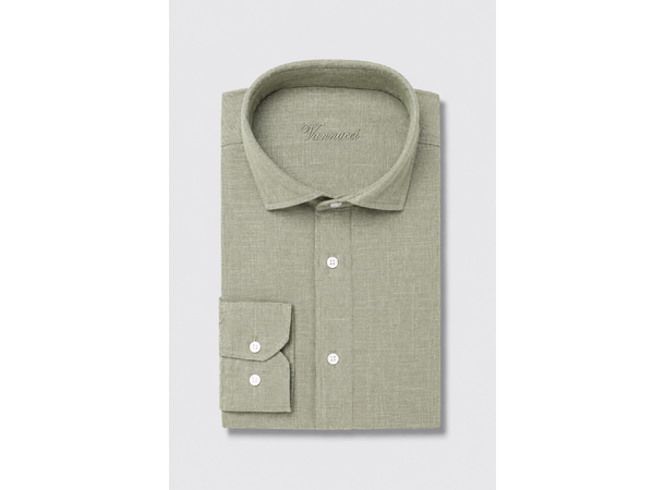 26VA334 Green M Men's Short Sleeve Mod Fit Shirt