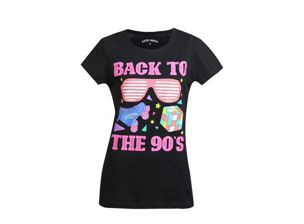 TL-Back To The 90s Black 40 Ladie's T-Shirt