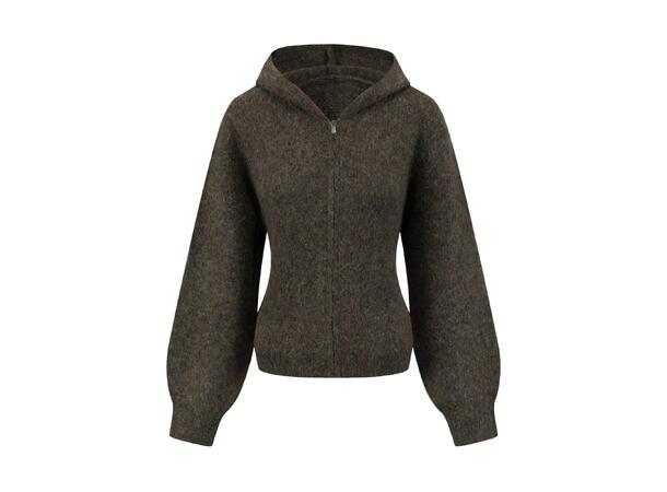 YTT07084 VN Olive S/M Ladie's Alpace Hooded Sweater