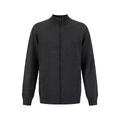 YTT07268 VN Full Zip Charcoal XXL Men's Merino Wool Sweater