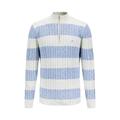 YTT07493 Blue M Men's Half Zip Sweater
