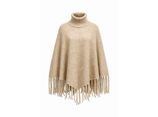 YTT07587 Beige One size Ladie's Poncho
