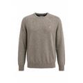 YTT07740 Brown XXL Men's Cashmere Crew Neck Sweater