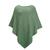 YTT07017 Green One size Lady's Poncho 