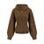 YTT07084 VN Camel S/M Ladie's Alpace Hooded Sweater 