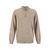 YTT07308 VN Zip Sand L Men's Merino Wool Sweater 