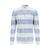 YTT07493 Blue M Men's Half Zip Sweater 