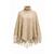 YTT07587 Beige One size Ladie's Poncho 
