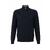 YTT07738 Navy L Men's Half Zip Cashmere Sweater 