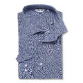 1123-L Mod Blue M Long Sleeve LINEN