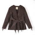 26AW01026 DT Dark Brown M/L Ladie's Wool Coat