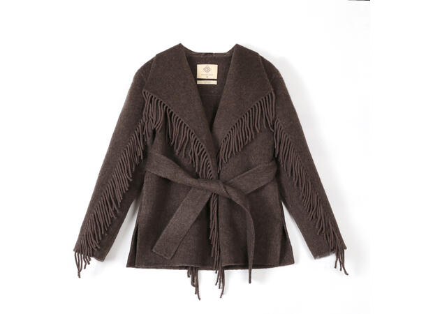 26AW01026 DT Dark Brown M/L Ladie's Wool Coat