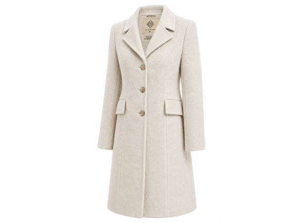 26AW01030 DT Beige S Ladie's Slim Fit Wool Coat