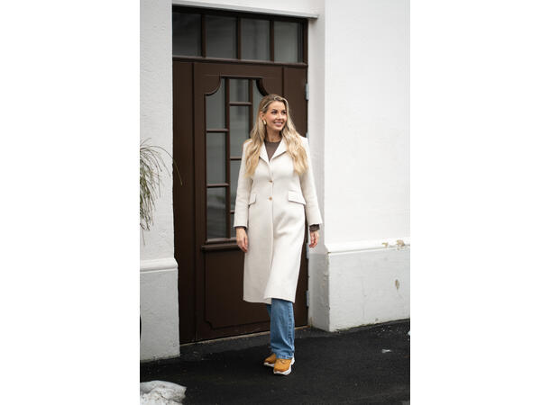 26AW01030 DT Beige S Ladie's Slim Fit Wool Coat