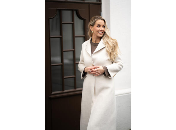 26AW01030 DT Beige S Ladie's Slim Fit Wool Coat