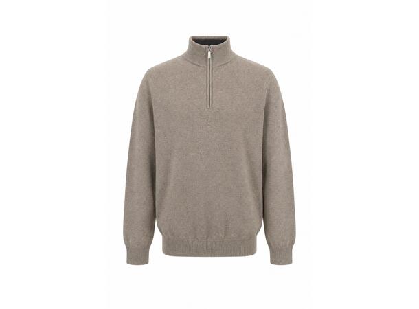 YTT07697 Brown M Men's Cashmere Sweater