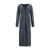 YTT07309 Navy S/M Ladie's Long Alpaca Sweater 