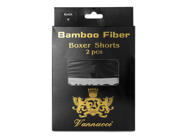 Boxer Man Bamboo 2pk Black XL Men's Boxer