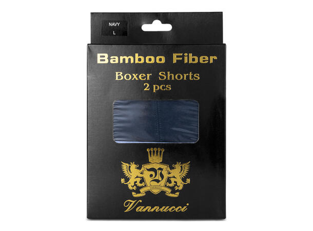 Boxer Man Bamboo 2pk Navy L Men's Boxer